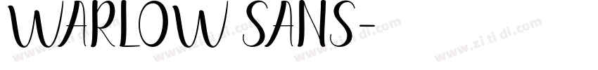 Warlow Sans字体转换